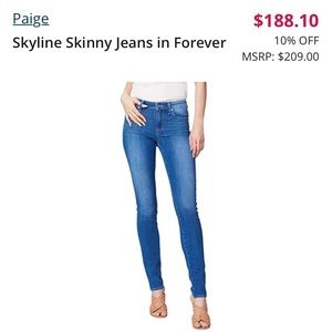 COPY - Paige Skyline Skinny Jeans, sz. 27